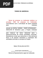 Carta de Anuência - Quitação de Pessoa Jurídica para 