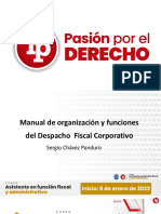 Manual de Organización y Funciones Del Despacho Fiscal Corporativo PDF Gratis