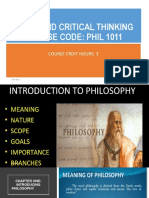 Logic and Critical Thinking Course Code