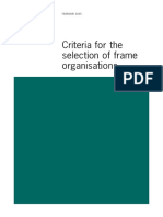 Sida4561en Criteria For The Selection of Frame Organisations