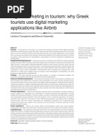 Digital Marketing in Tourism: Why Greek Tourists Use Digital Marketing Applications Like Airbnb