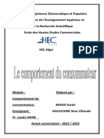 Comportement Du Consommateur