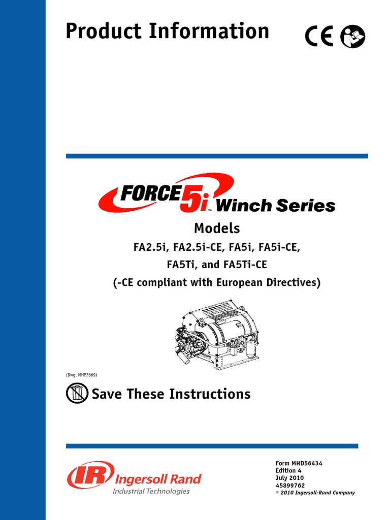 801 I.1.1 Air Winch FA5i Product Information | PDF