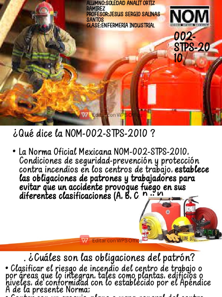 Nom 002 | PDF | Incendios