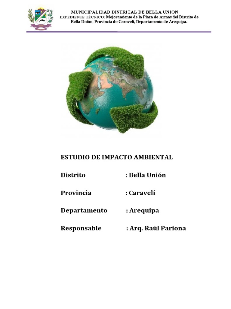 Estudio de Impacto Ambiental | PDF | Entorno natural | Evaluación de ...