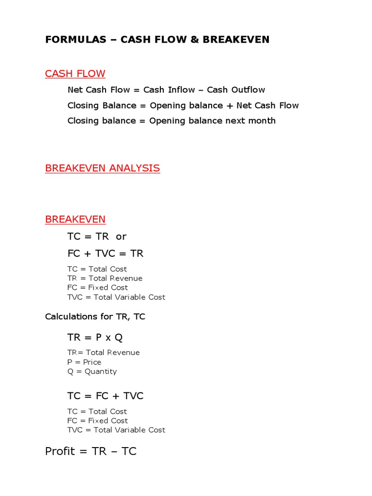 Formula Sheet | PDF