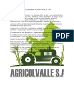 Politica Ambiental Agricolvalle S