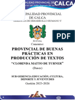 Bases Del Concursos de Buenas Practicas en Produccion de Textos Calca 2023 1