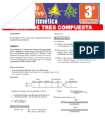 Regla de Tres Compuesta para Tercer Grado de Secundaria