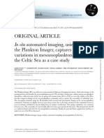 Original Article The Plankton Imager, Captures Temporal Variations in Mesozooplankton Using The Celtic Sea As A Case Study