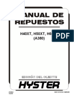 HysterH50XT Oxy Manual de Partes