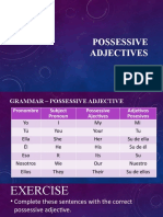 Possessive Adjectives