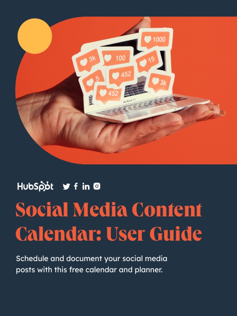 Social Media Content Calendar - HubSpot - 2023 | PDF | Popular Culture ...