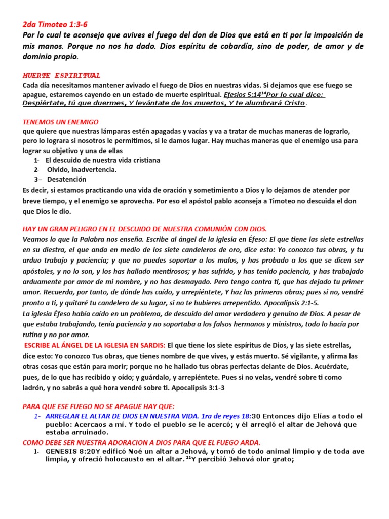 2da Timoteo 1 Pdf