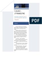 Causo - 3°trimestre