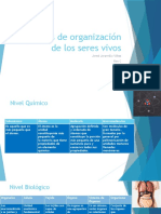 Niveles de Organización de Los Seres Vivos