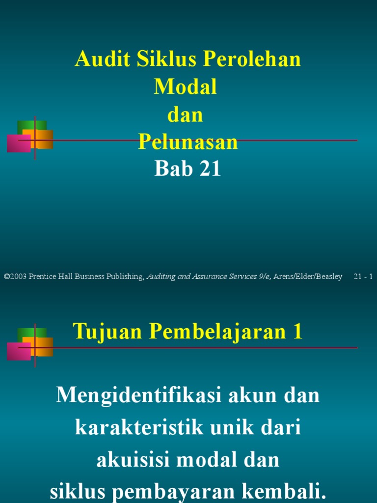 Audit Siklus Perolehan Modal Dan Pelunasan | PDF