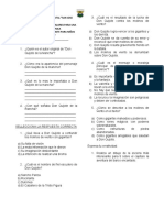 Evaluación El Quijote para Niños Cap. 1, 2 y 3