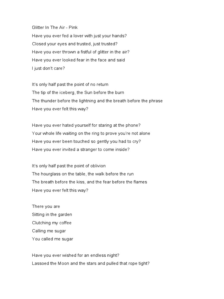 Glitter in The Air Pink PDF