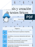 Análisis Textos Líricos