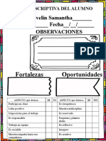 Ficha Descriptiva Del Alumno Fin de Curso 2021 Editables