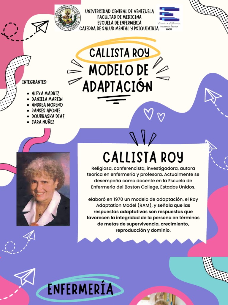 Modelo de Adaptacin de Callista Roy | PDF | Enfermera | Adaptacin
