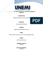 Ensayo Aspectos de Clima y Cultura Organizacional