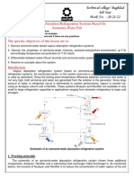 13.vapour Absorption Refrigeration (H2O-NH3)