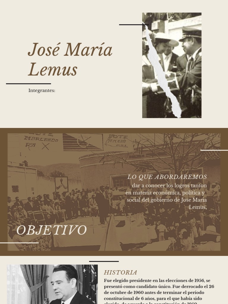 Gobierno de Jose Maria Lemus PDF