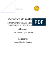 Trabajo de Clase Unidad I - Esfuerzo y Deformacion