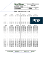 Tablas de Multiplicar