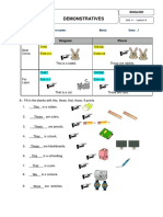 4 - A Demonstratives Worksheet