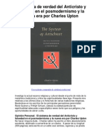 El Sistema de Verdad Del Anticristo y Falsedad en El Posmodernismo y La Nueva Era Por Charles Upton - Averigüe Por Qué Me Encanta!