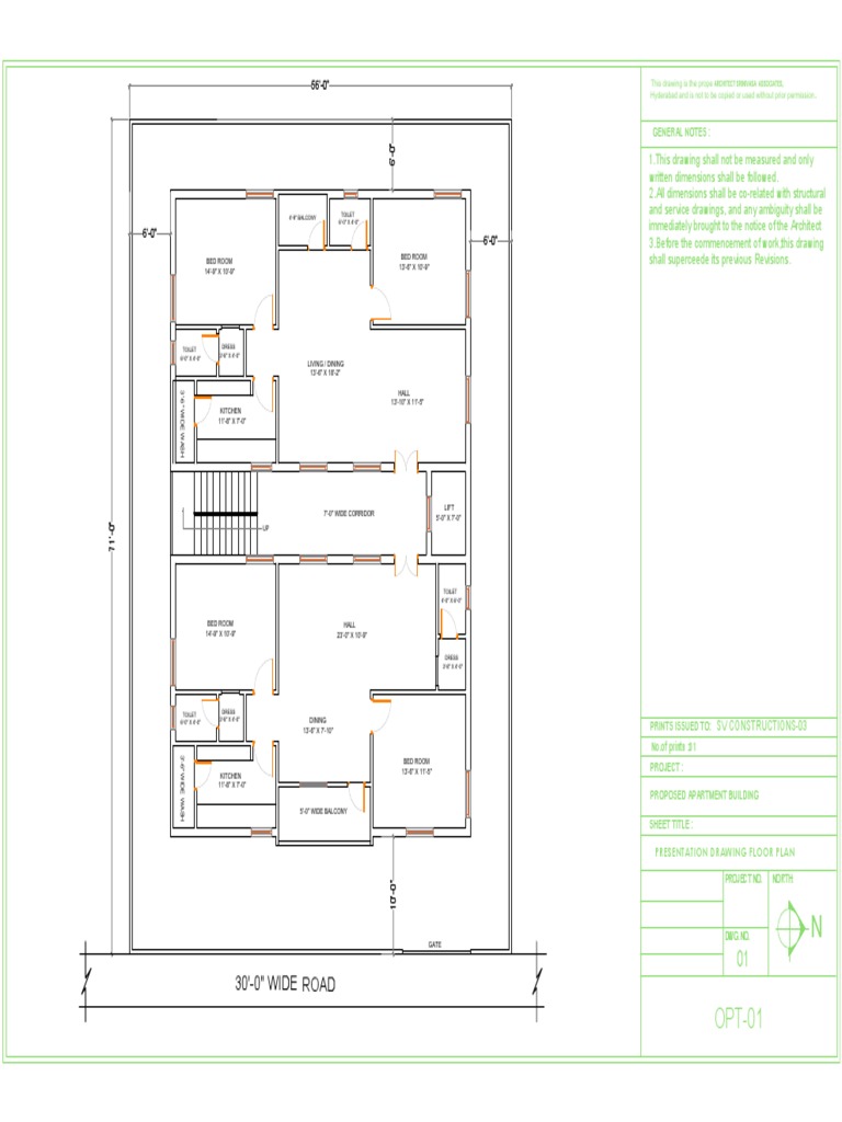 Proposed Apartment Floor Plan | PDF | Cultural Heritage | Residential ...