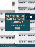 Statistik Hotel Dan Akomodasi Lainnya Kota Banda Aceh 2019