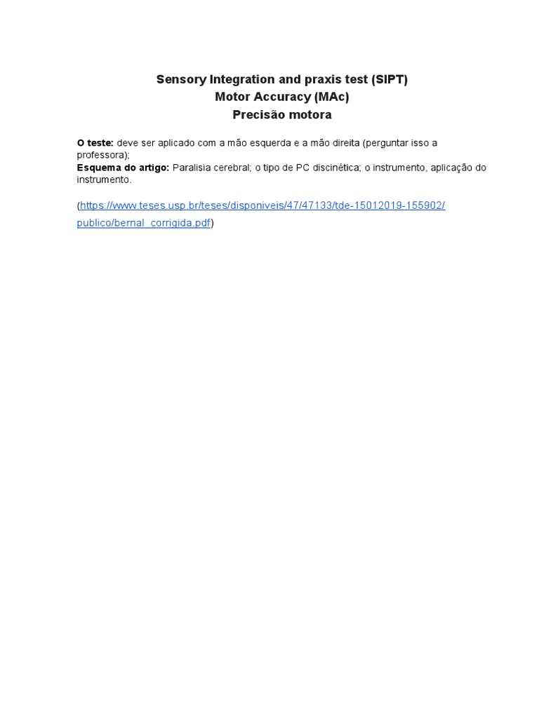 SIPT | PDF