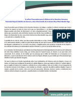 Comunicado Feminicidio Doctora Bonilla Vega Santa Ana