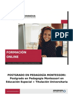 Postgrado Pedagogia Montessori Educacion Especial