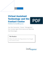 Virtual Assistant Technology and the Contact Center