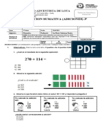 Evaluacion 3 Basico Adiciones