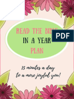Read The Bible in A Year Plan Free Printable 1
