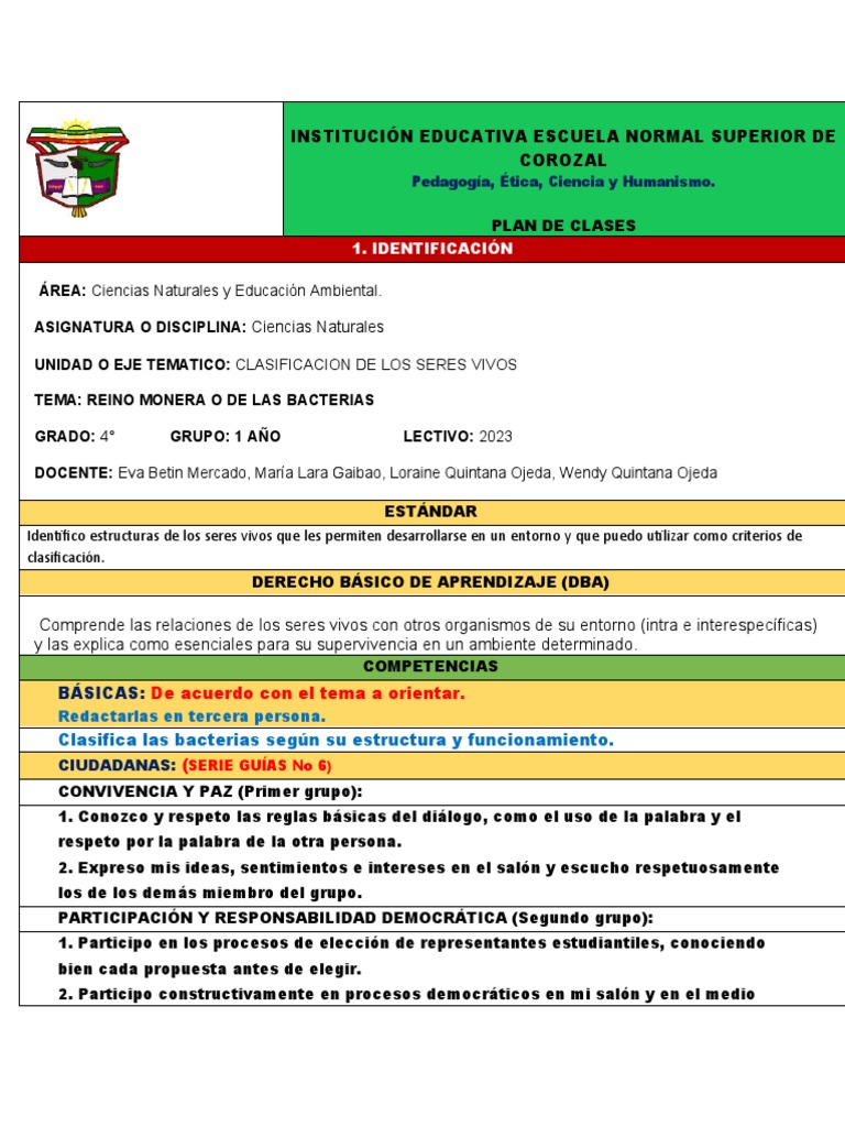 Clases sobre el Reino Monera para Niños | PDF | Las bacterias | Archaea