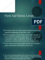 First Aid Saves Lives