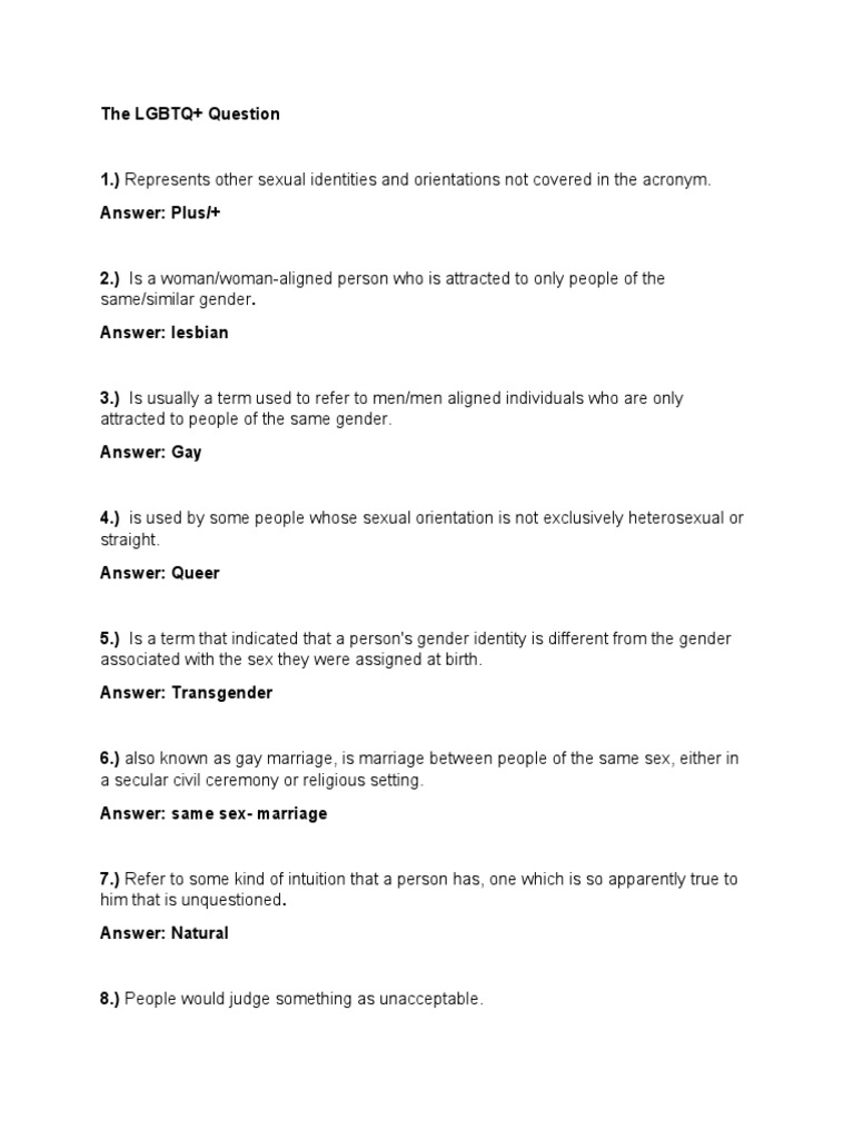 Understanding LGBTQ+ Terms and Concepts | PDF | Politics | Wellness