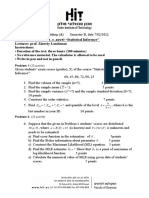 Statistical Inference A