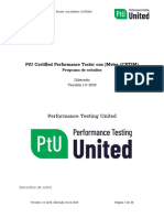 PtU Certified Performance Tester With JMeter Syllabus ES Ver 1.0