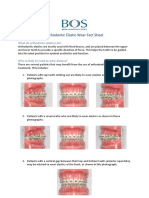 Orthodontic Elastic Wear Fact Sheet Diagrams