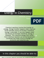 Week 11 Energy in Chemistry