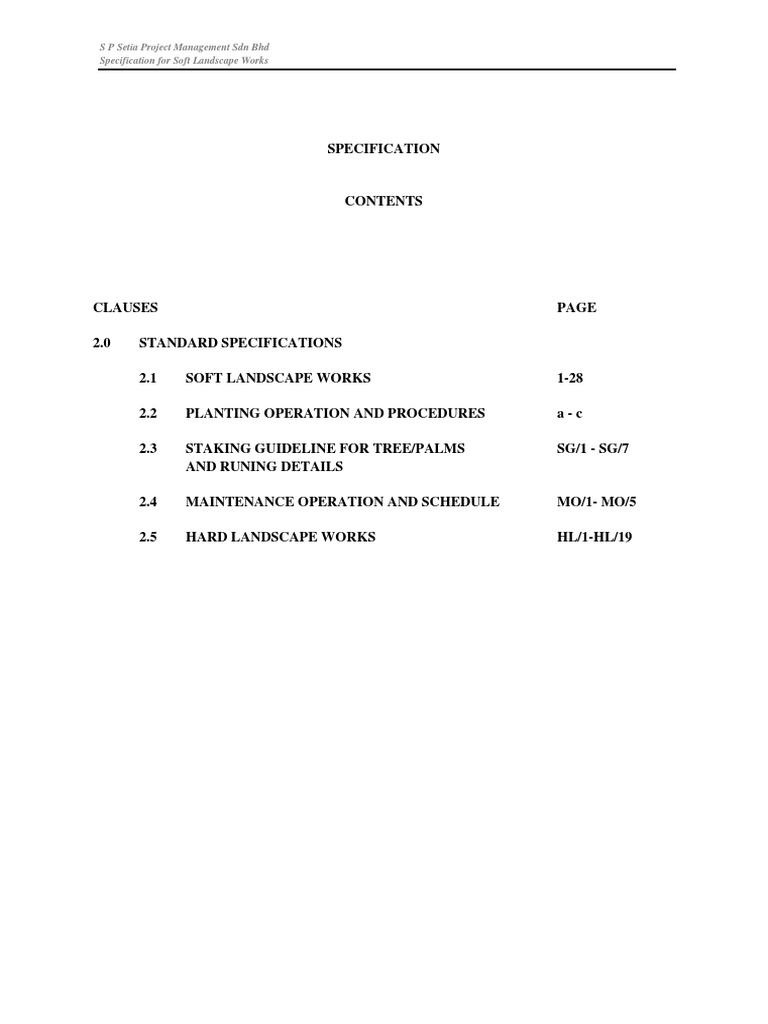 Soft Landscape Works Specification Guide | PDF | Fertilizer | Topsoil