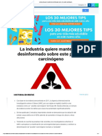 MERCOLA - La Industria Quiere Mantenerlo Desinformado Sobre Este Posible Carcinógeno